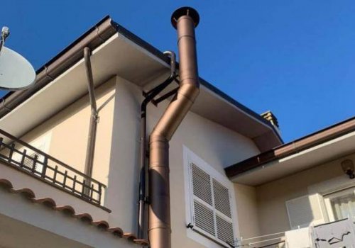 Canna fumaria rusty esterna per stufa a legna