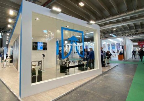 stand De Marinis a Progetto Fuoco, la fiera dei sistemi di riscaldamento a biomassa e canne fumarie più importante al mondo